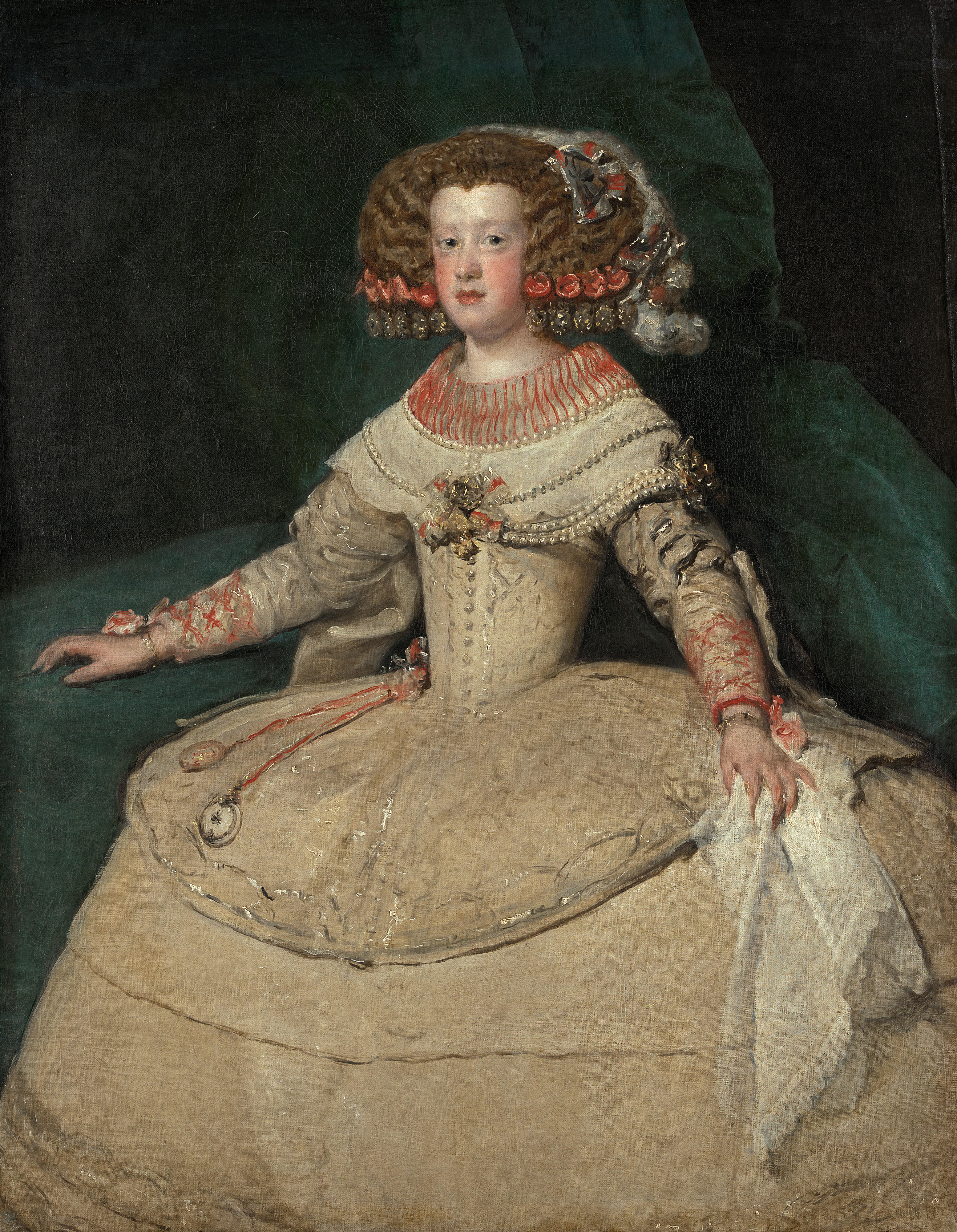 Diego Rodríguez de Silva y Velázquez: Infantin Maria Teresa (1638-1683), um 1652/1653 