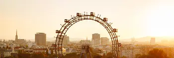 Vienna Prater with Giant Ferris Wheel