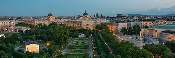 View at Ringstrasse and Parliament