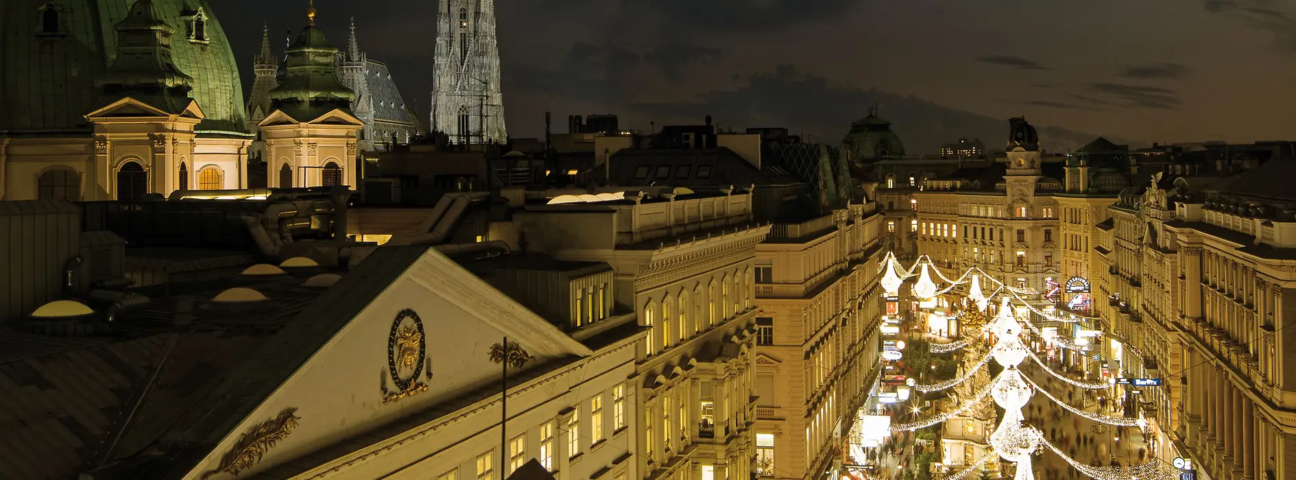 Vienna, Christmas illuminations, Am Graben