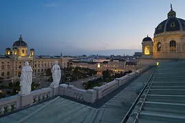 Blick auf das MuseumsQuartier