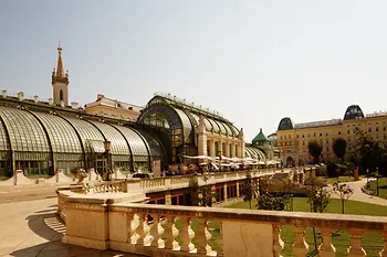 Vedere asupra Serei Palmierilor din Burggarten Viena