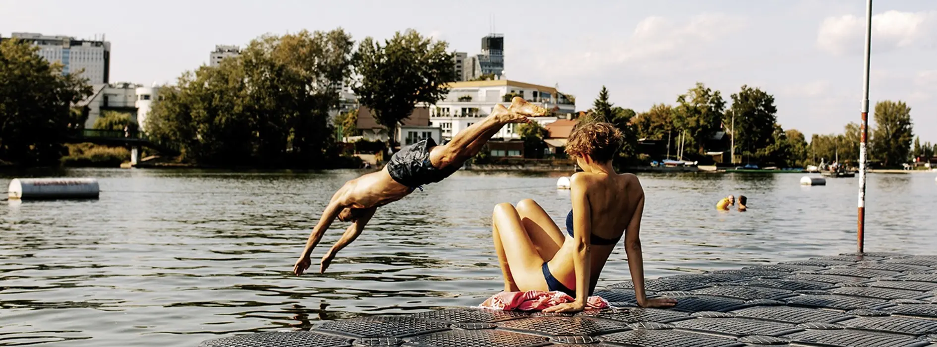 Swimming at the Old Danube