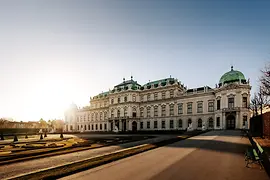 Upper Belvedere on a fall day with sunshine