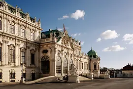 Oberes Belvedere, Rückseite