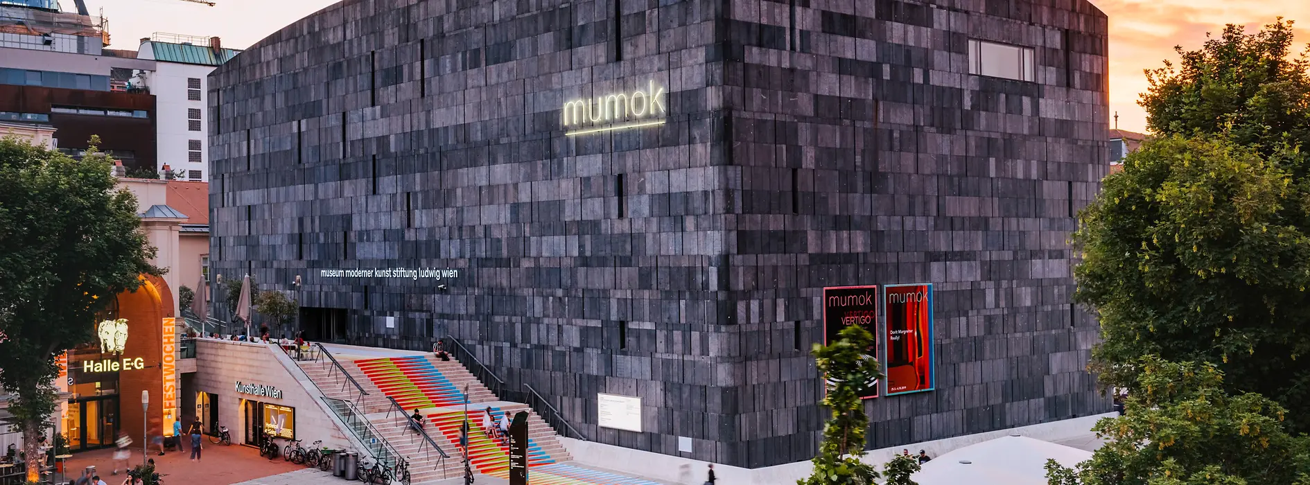 mumok, Museum of Modern Art, exterior shot, MuseumsQuartier 