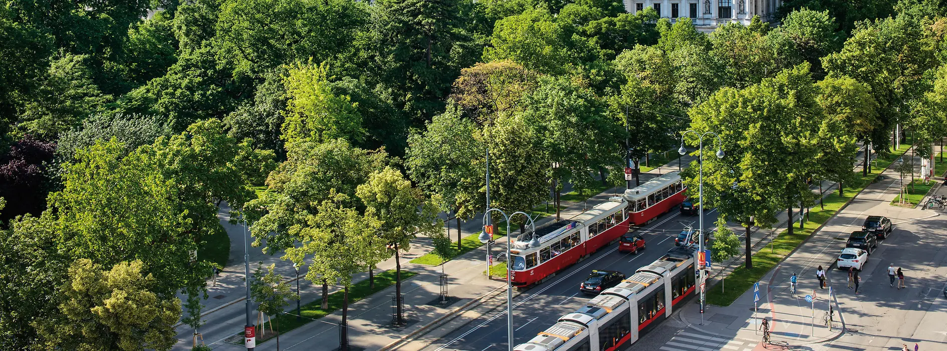 Tramvaj na ulici Ringstraße
