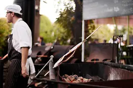 Barbecue at Volksgarten Pavillon 