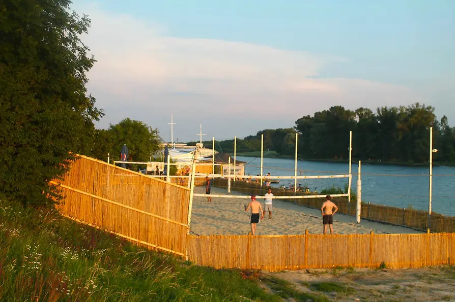 Beach volleyball at the Vienna City Beach Club