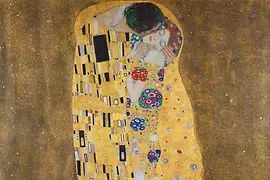 Painting "The Kiss" by Gustav Klimt