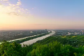 View of Danube Island 