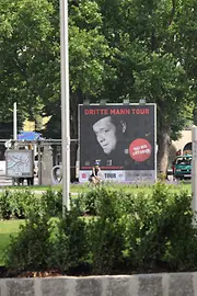 Posters for The Third Man tour on Karlsplatz