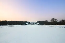 View of the Gloriette in winter 