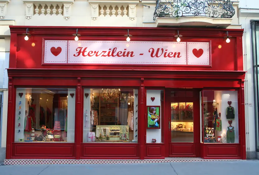 Herzilein Wien, vetrina