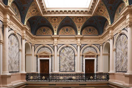 Interior shot of the Künstlerhaus in Vienna