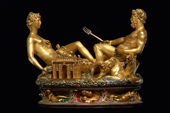 Salt cellar 'Saliera' by Benvenuto Cellini