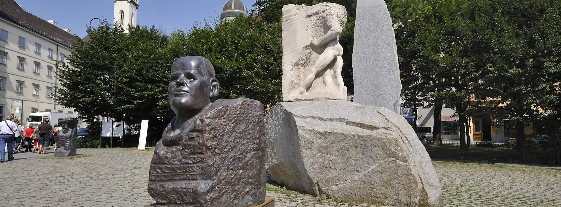 Monument against War and Facism by Alfred Hrdlicka 