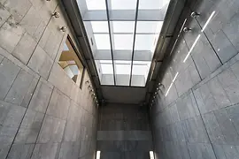 mumok, Museum moderner Kunst, Innenansicht, Halle mit Oberlicht