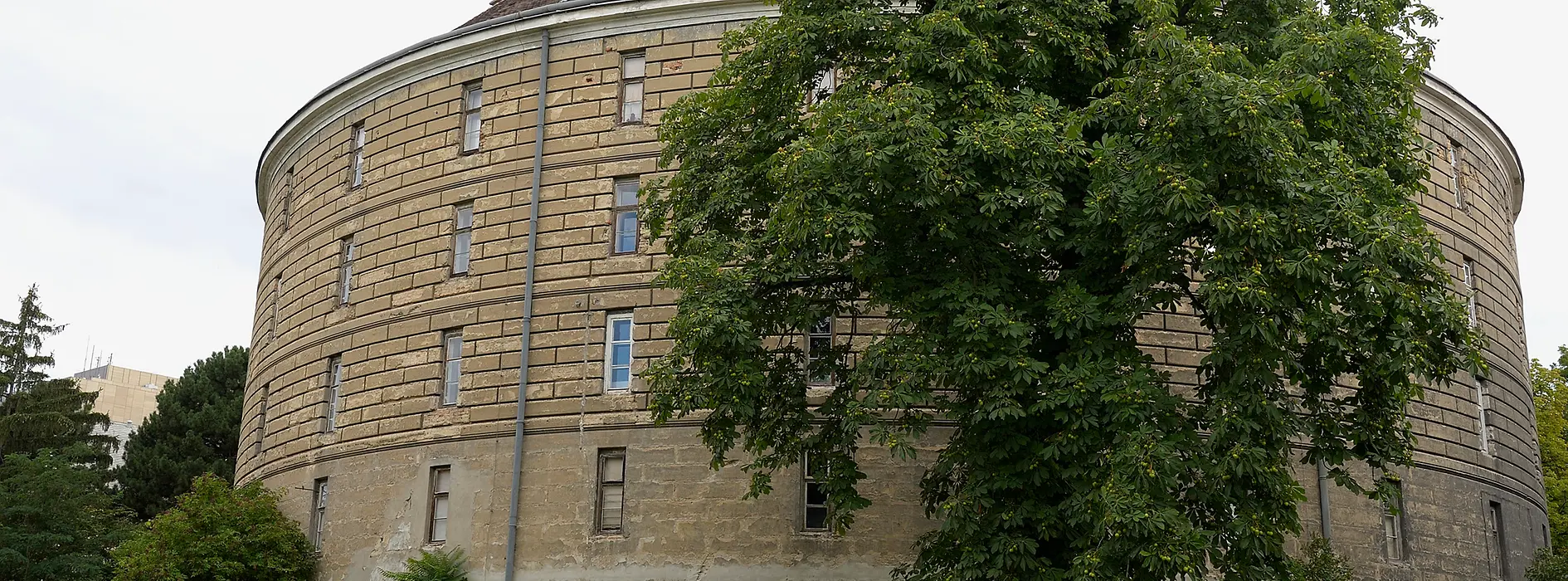 Exterior view of the Narrenturm (Fools' Tower)