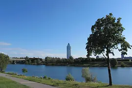 Idyllische Ansicht Neue Donau