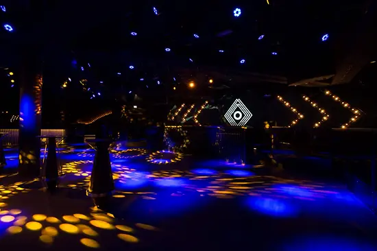 Dancefloor in a disco