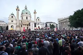 Popfest Vienna, Karlsplatz, Karlskirche