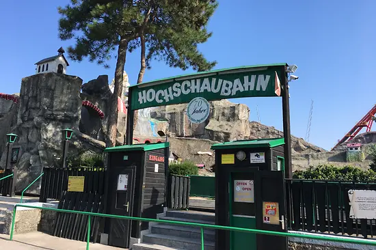 Wooden roller coaster in the Prater