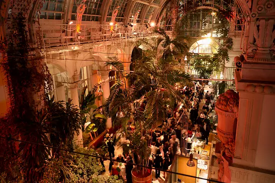 Palm House in the grounds of the Imperial Place, restaurant