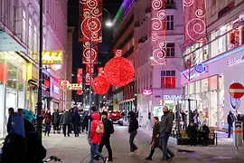 Natale a Vienna: illuminazione natalizia in Rotenturmstraße