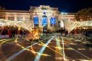 Pistă de petancă în MuseumsQuartier (Cartierul Muzeelor).