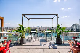 Jaz in the City Vienne : Bar sur le toit Mariatrink, Balkon