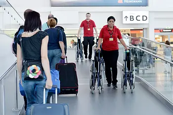 Wheelchairs at Vienna Airport