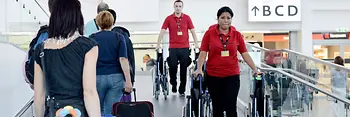 Wheelchairs at Vienna Airport