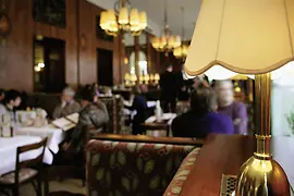 View inside a coffee house