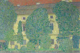 Painting by Gustav Klimt, The Schloss Kammer on the Attersee III, 1909/10