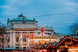 Christmas market at City Hall Square