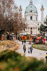 Art Advent christmas market, Karlsplatz