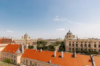 Panorama Blick über das Museums Quartier