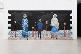 Kunstwerk von Omar Ba Clin d‘oeil à Cheikh Anta Diop, Un continent à la recherche de son histoire, 2017
