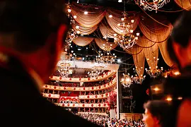 Blick in die Wiener Staatsoper beim Wiener Opernball
