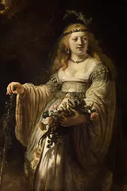 Tableau de Rembrandt Harmenszoon van Rijn, Flora, 1635