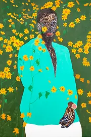 Tableau d’Amoako Boafo : Sunflower Field, 2022