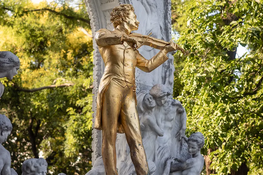 Johann Strauss monument in the Stadtpark