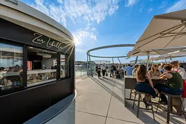 Bar rooftop dans le MuseumsQuartier