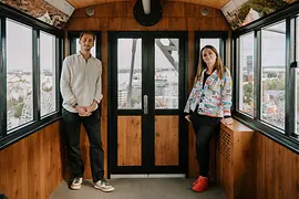 Ferdinand Habsburg und Silvia Lang im Wiener Riesenrad