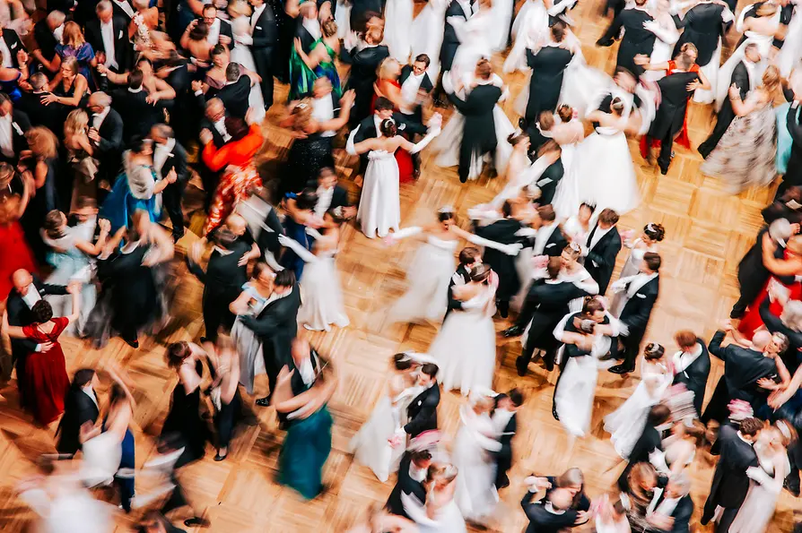 Vienna Opera Ball, State Opera, dancing couples